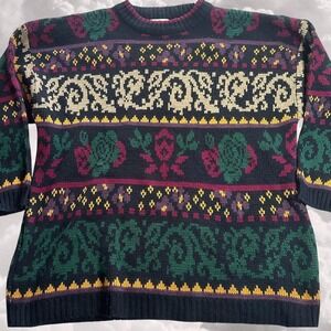 Vintage Worthington Deadstock NWT Grandma Core Whimsy Grunge Acrylic Sweater